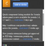 Google Plus Widget Front End