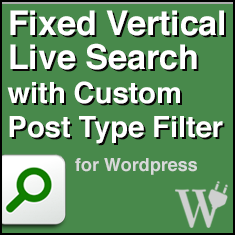Fixed Vertical Live Search with Custom Post-Type Filter Joomla