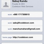 QR Code Scanned using IPhone