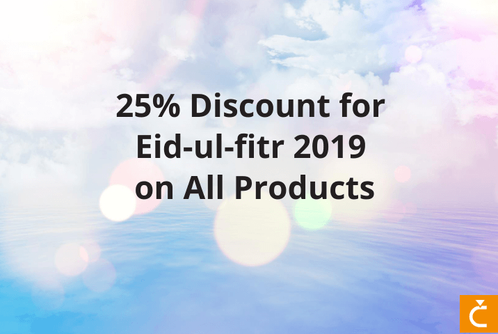 25% Discount for Eid-ul-fitr 2019 on All Products