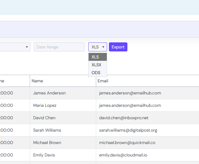 Comfort Restaurant Booking - Export System