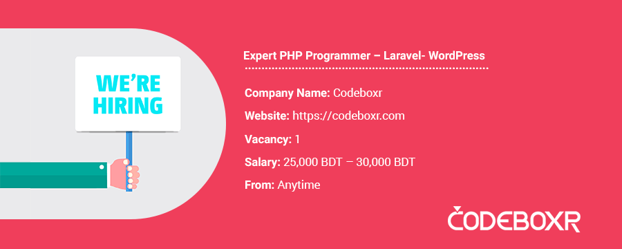 Job : Expert PHP Programmer – Laravel and WordPress banner