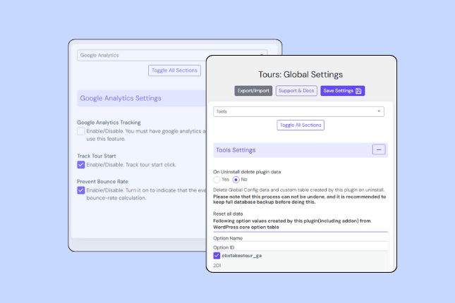 CBX Tour - User Walkthroughs/Guided Tours - Individual Tour Setting