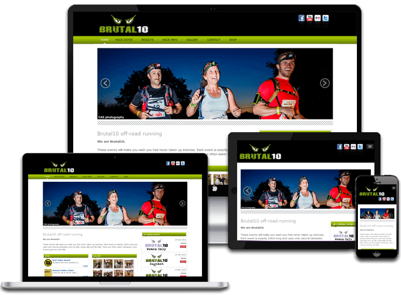 Brutal Run 10, Uk portfolio for different devices