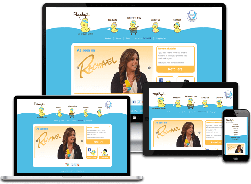 Peachyco, USA portfolio for different devices