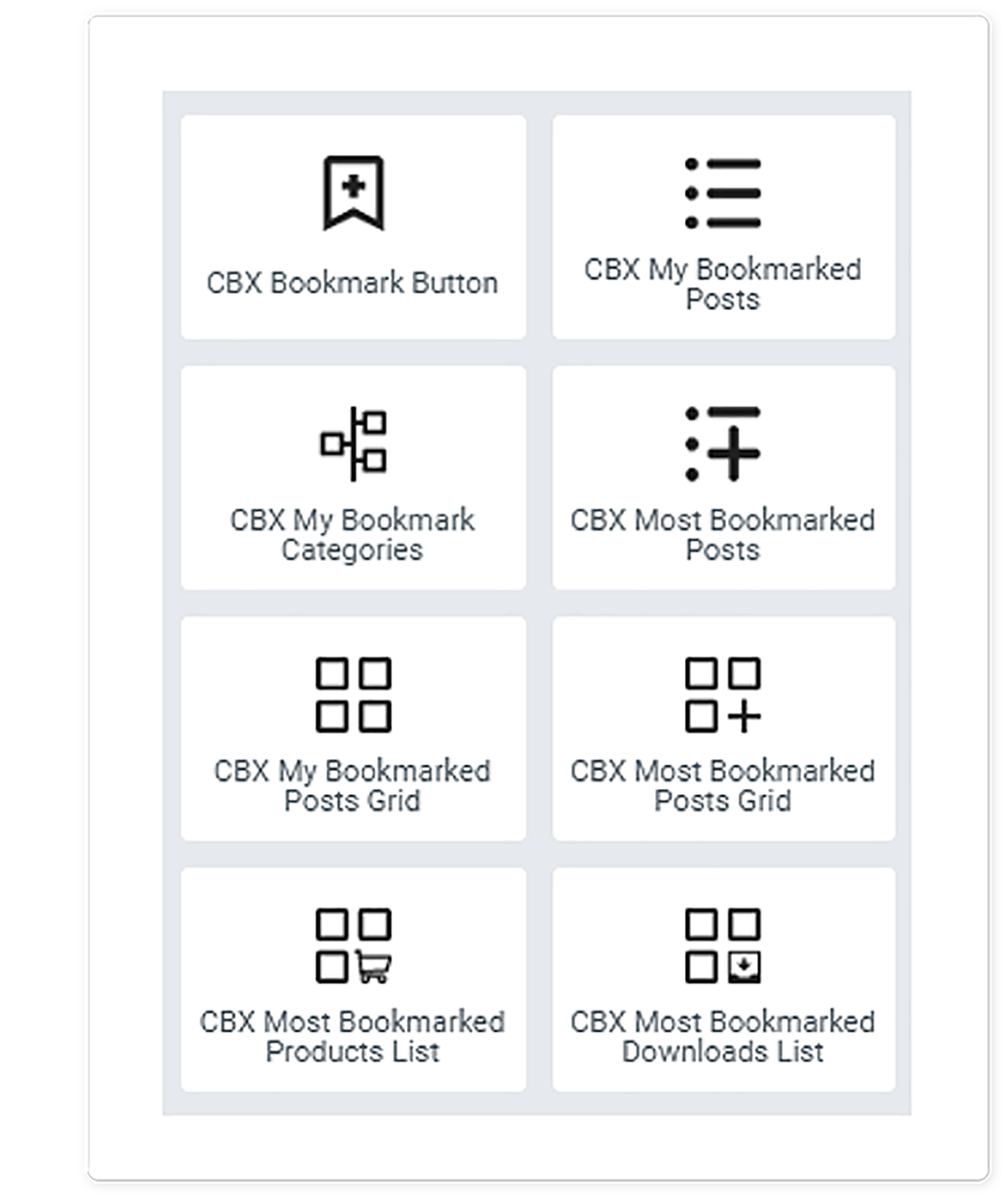 CBX Bookmark for WordPress - Elementor Widgets Available