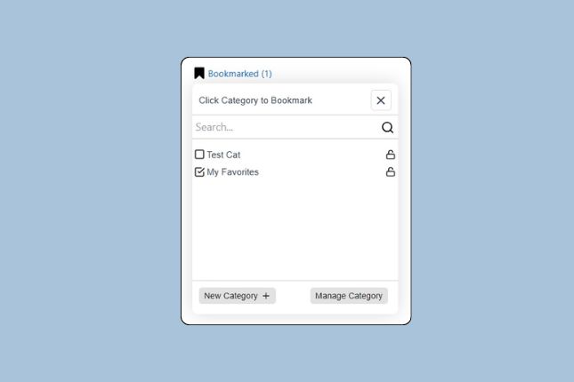 CBX Bookmark for WordPress - Bookmark Button Control