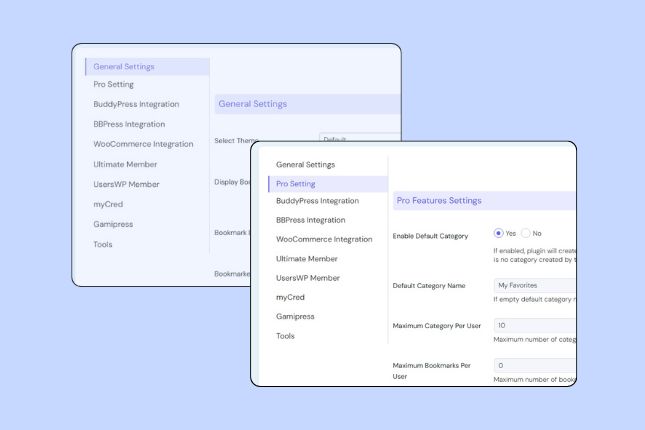 CBX Bookmark for WordPress - Extendable Settings