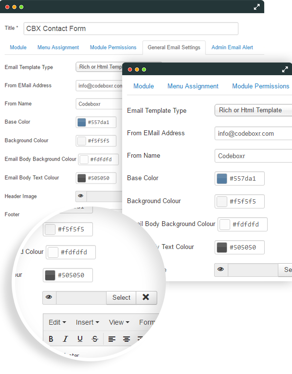 Secured Contact - Possible Email Setting