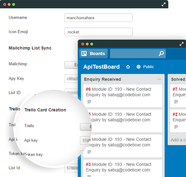 Secured Contact - Trello Integration