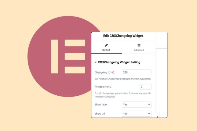 CBX Changelog for WordPress - Elementor Widget